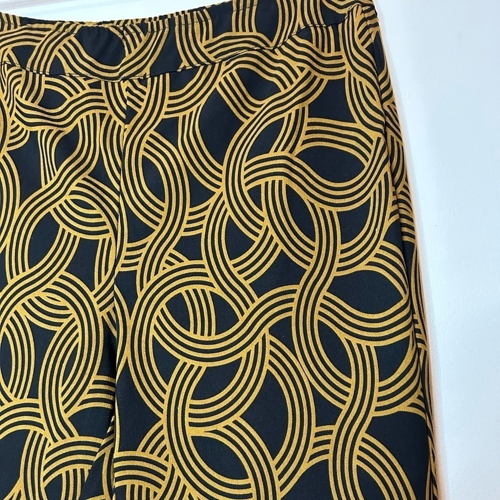 Who What Wear Swirling Rings High Waist Wide Leg Pants Size 10 - Picture 2 of 6